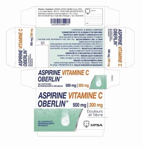 ASPIRINE OBERLIN 500 MG VITAMINE 200 MG UPSA