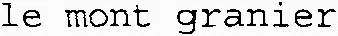 le mont granier