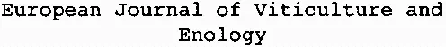 European Journal of Viticulture and Enology