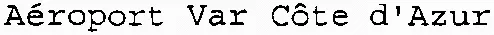 Aéroport Var Côte d'Azur