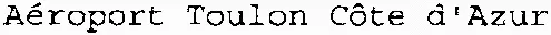Aéroport Toulon Côte d'Azur