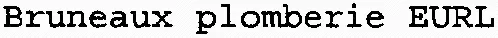 Bruneaux plomberie EURL