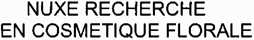 NUXE RECHERCHE EN COSMETIQUE FLORALE