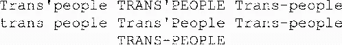 Trans'people TRANS'PEOPLE Trans-people trans people Trans'People Trans-people TRANS-PEOPLE