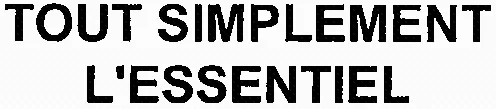 TOUT SIMPLEMENT L'ESSENTIEL