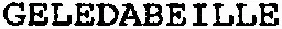 GELEDABEILLE