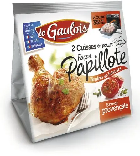 LE GAULOIS 2 CUISSES DE POULET FACON PAPILLOTE TENDRES ET JUTEUSES SAVEUR PROVENCALE