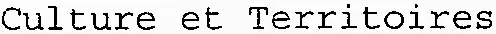 Culture et Territoires