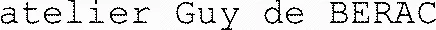 atelier Guy de BERAC