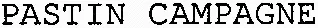 PASTIN CAMPAGNE
