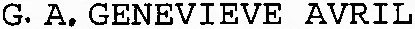 G. A. GENEVIEVE AVRIL