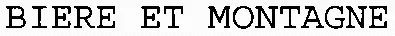 BIERE ET MONTAGNE