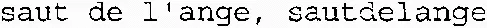 saut de l'ange, sautdelange
