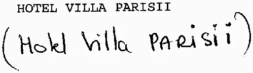 HOTEL VILLA PARISII (Hotel Villa PARISII)
