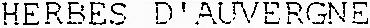 HERBES D'AUVERGNE