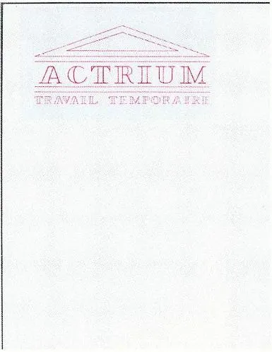 ACTRIUM TRAVAIL TEMPORAIRE