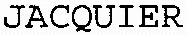 JACQUIER