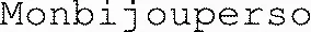 Monbijouperso