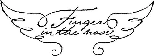 Finger in the nose