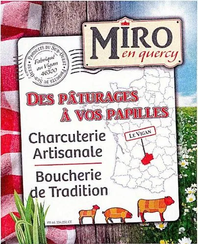 MIRO en quercy DES PÂTURAGES À VOS PAPILLES LE VIGAN CHARCUTERIE ARTISANALE BOUCHERIE DE TRADITION