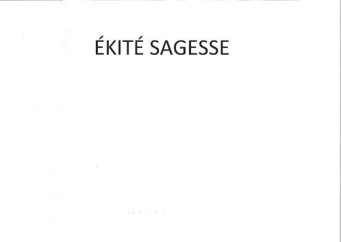EKITE SAGESSE