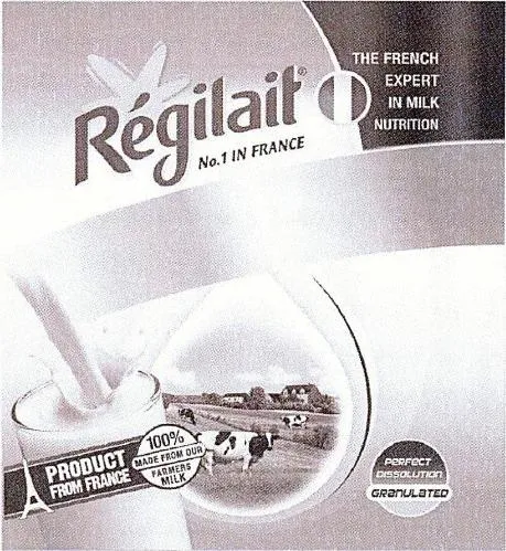 Régilait No. 1 IN FRANCE THE FRENCH EXPERT IN MILK NUTRITION
