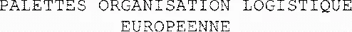 PALETTES ORGANISATION LOGISTIQUE EUROPEENNE