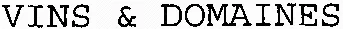 VINS & DOMAINES