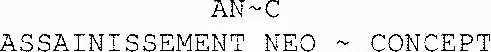 AN~C ASSAINISSEMENT NEO ~ CONCEPT