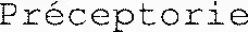 Préceptorie