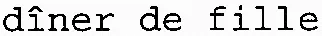 dîner de fille