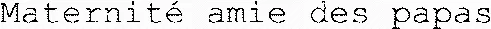 Maternité amie des papas