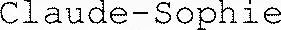 Claude-Sophie
