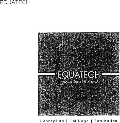 EQUATECH CONCEPTION | CHIFFRAGE | REALISATION