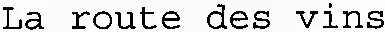 La route des vins