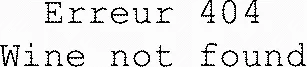Erreur 404 Wine not found