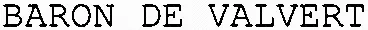 BARON DE VALVERT