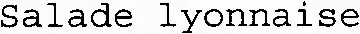 Salade lyonnaise
