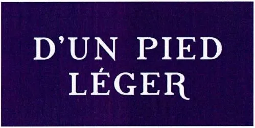 D'UN PIED LÉGER