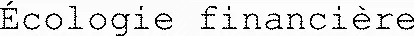 Écologie financière