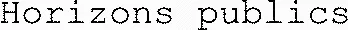 Horizons publics