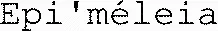 Epi'méleia