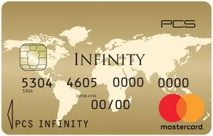 PCS INFINITY mastercard.