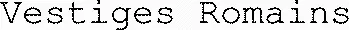 Vestiges Romains