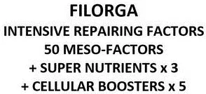 FILORGA INTENSIVE REPAIRING FACTORS 50 MESO-FACTORS + SUPER NUTRIENTS X 3 + CELLULAR BOOSTERS X 5