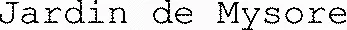 Jardin de Mysore