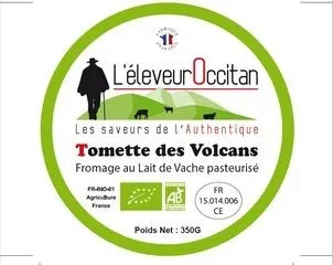 L'éleveur Occitan Les saveurs de l'Authentique Tomette des Volcans