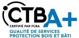 CTBA+ CERTIFIE PAR FCBA QUALITE DE SERVICES PROTECTION BOIS ET BÂTI