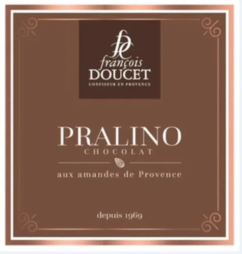 fd françois DOUCET CONFISEUR EN PROVENCE PRALINO CHOCOLAT aux amandes de provence depuis 1960