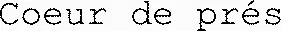 Coeur de prés